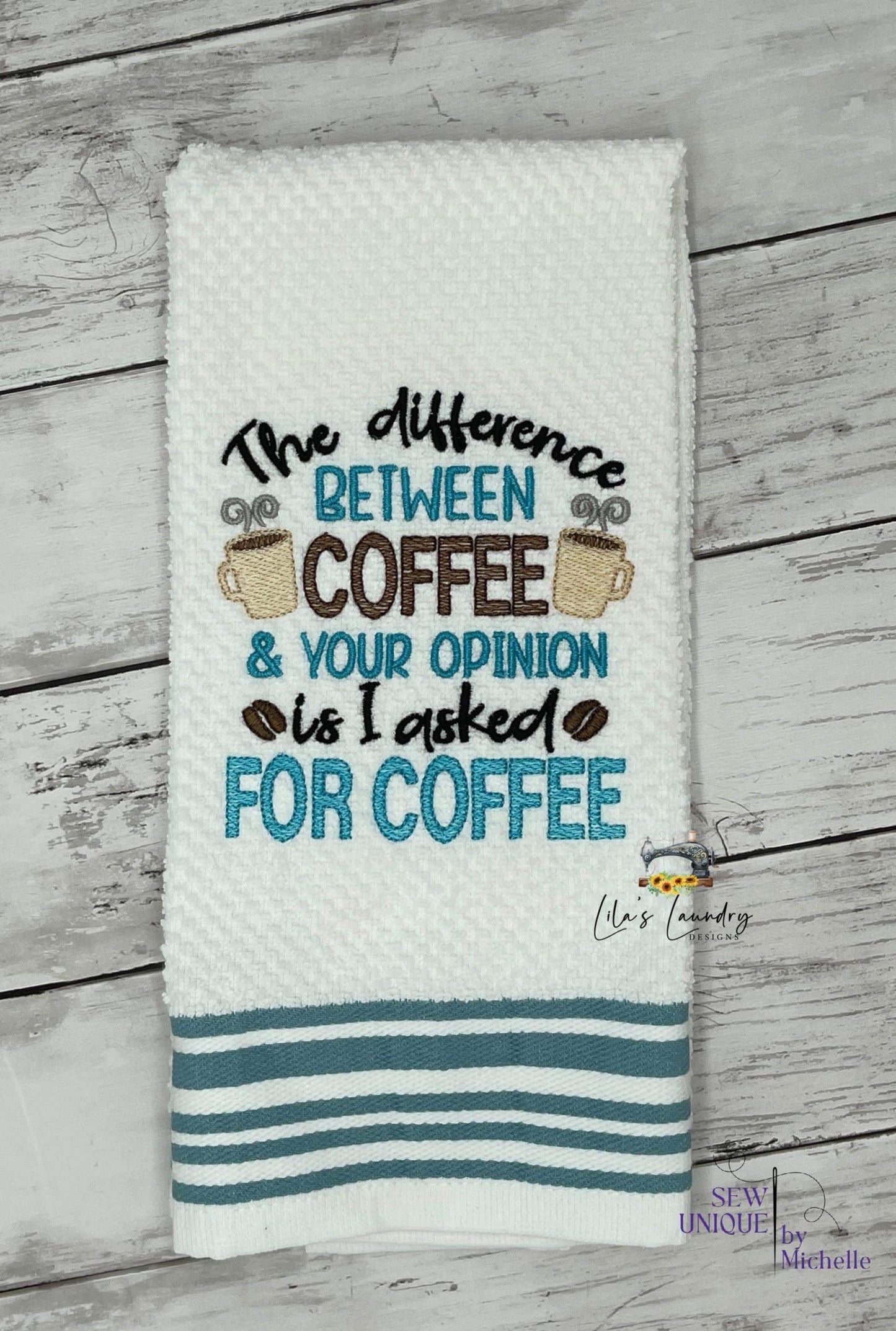 Asked for Coffee - 3 sizes- Digital Embroidery Design
