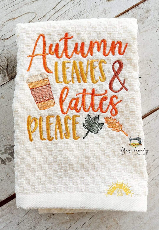 Lattes Please - 4 sizes- Digital Embroidery Design