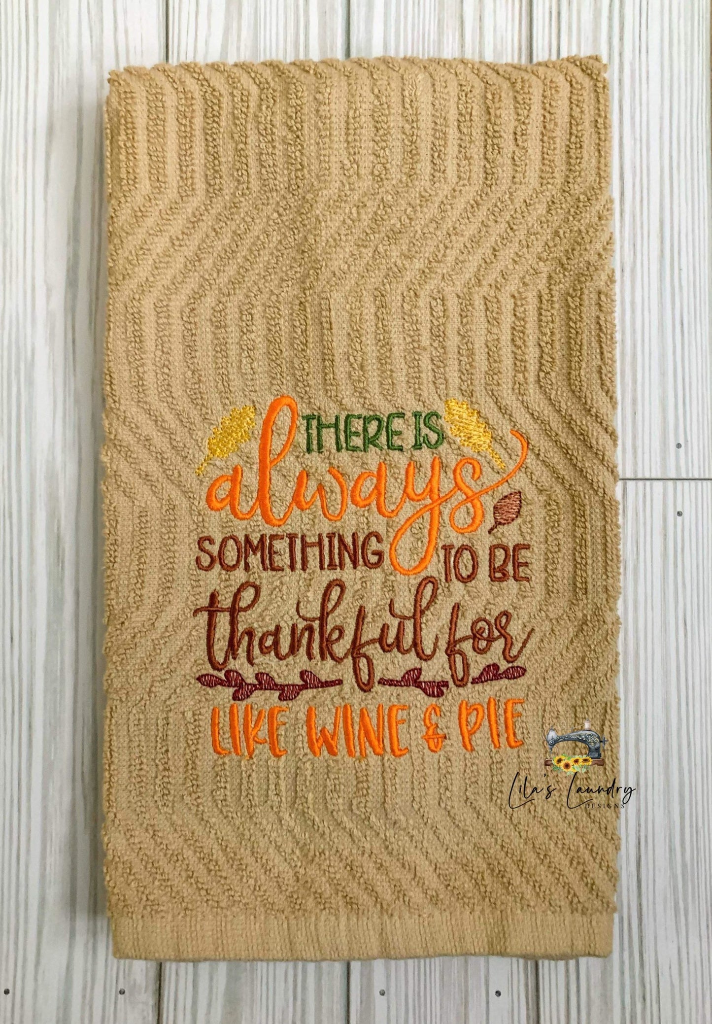 Wine and Pie - 3 sizes- Digital Embroidery Design