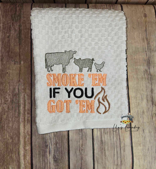 Smoke 'em if you got 'em - 4 Sizes - Digital Embroidery Design
