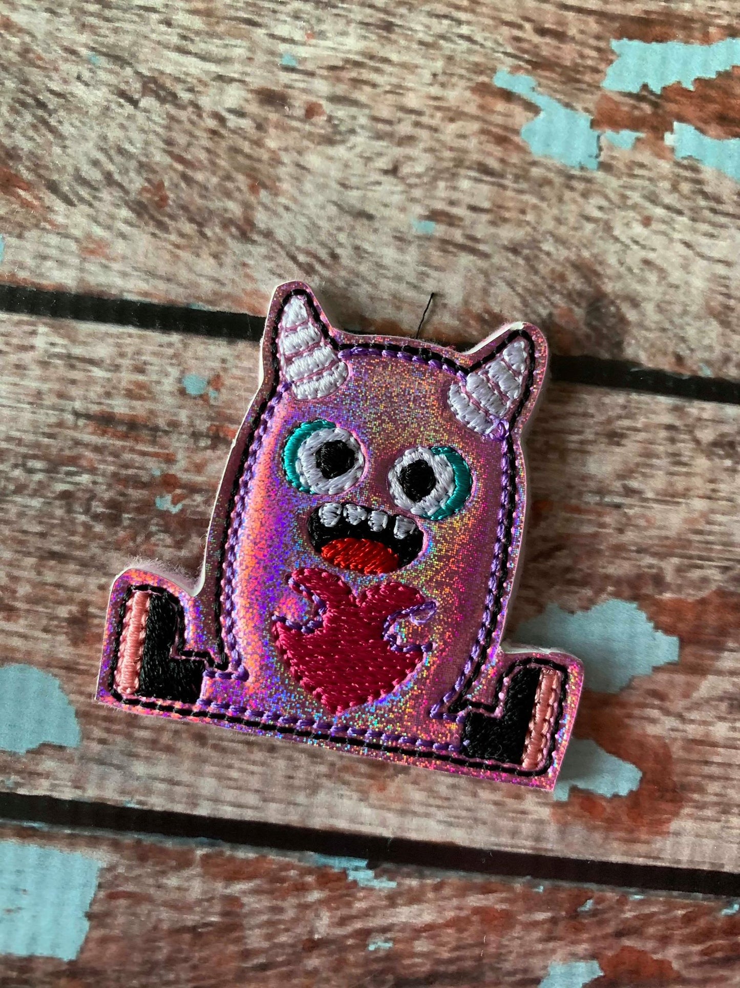 Love Monster Number 1 Felties - 3 sizes - Digital Embroidery Design