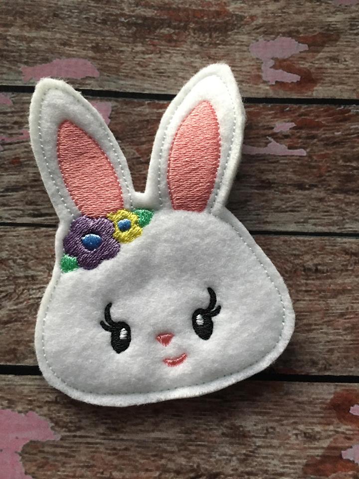 Girl Bunny Felties - 3 sizes- Digital Embroidery Design