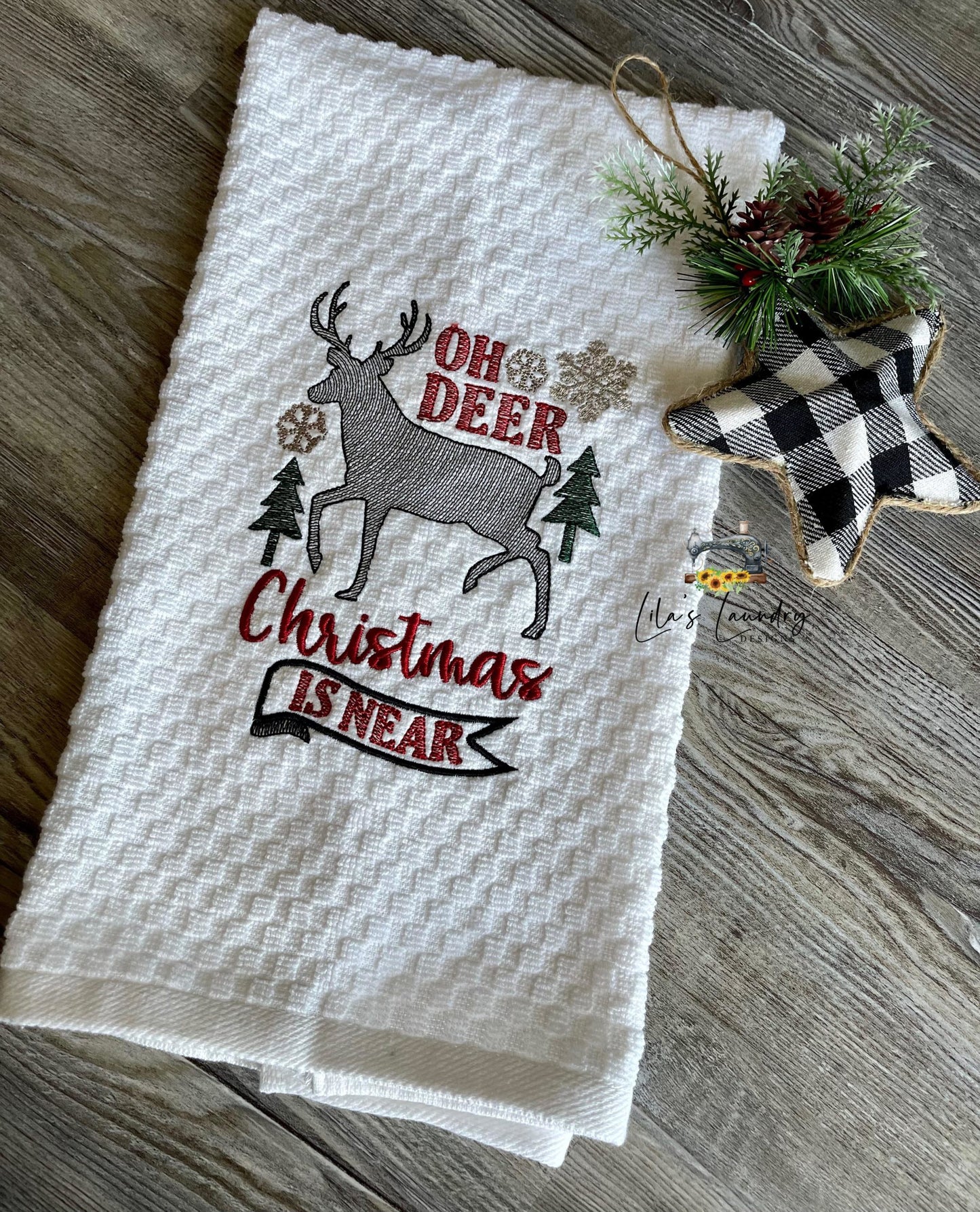 Oh Deer - 3 sizes- Digital Embroidery Design