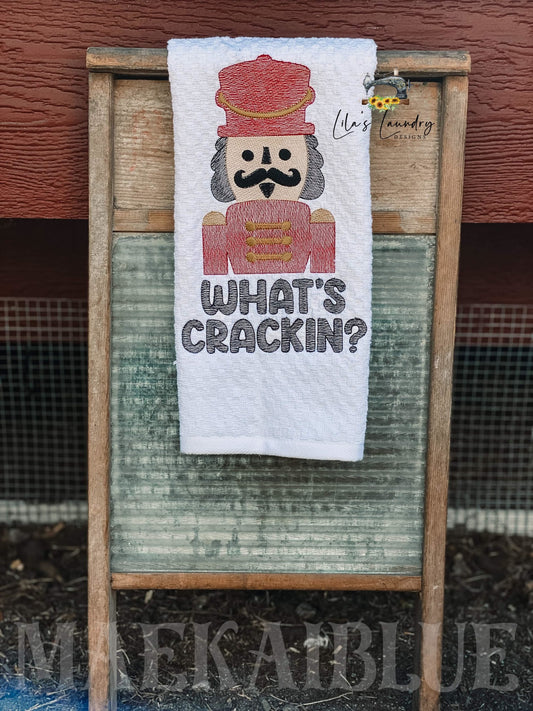 What's Crackin - 3 sizes- Digital Embroidery Design