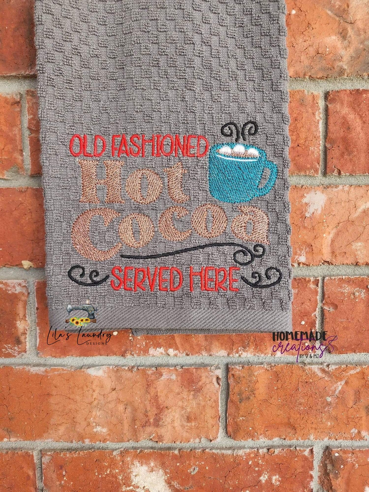 Old Fashioned Hot Cocoa - 3 sizes- Digital Embroidery Design