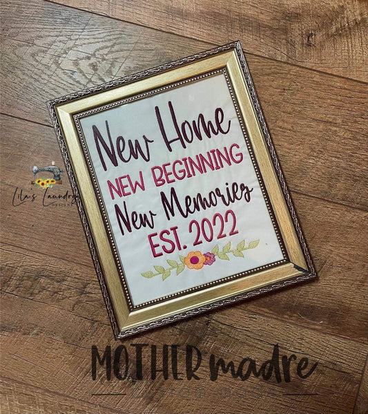 New Est. 2022 & 2023 - 3 sizes- Digital Embroidery Design