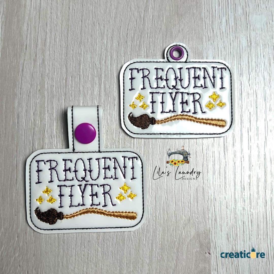 Frequent Flyer Fobs - DIGITAL Embroidery DESIGN