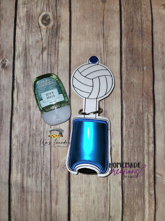 Volleyball Applique Fold Over Sanitizer Holder 5x7- DIGITAL Embroidery DESIGN