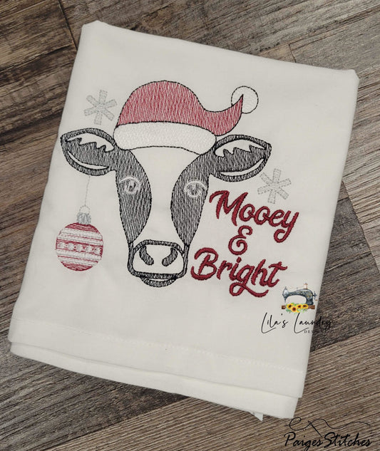 Mooey & Bright - 3 sizes- Digital Embroidery Design