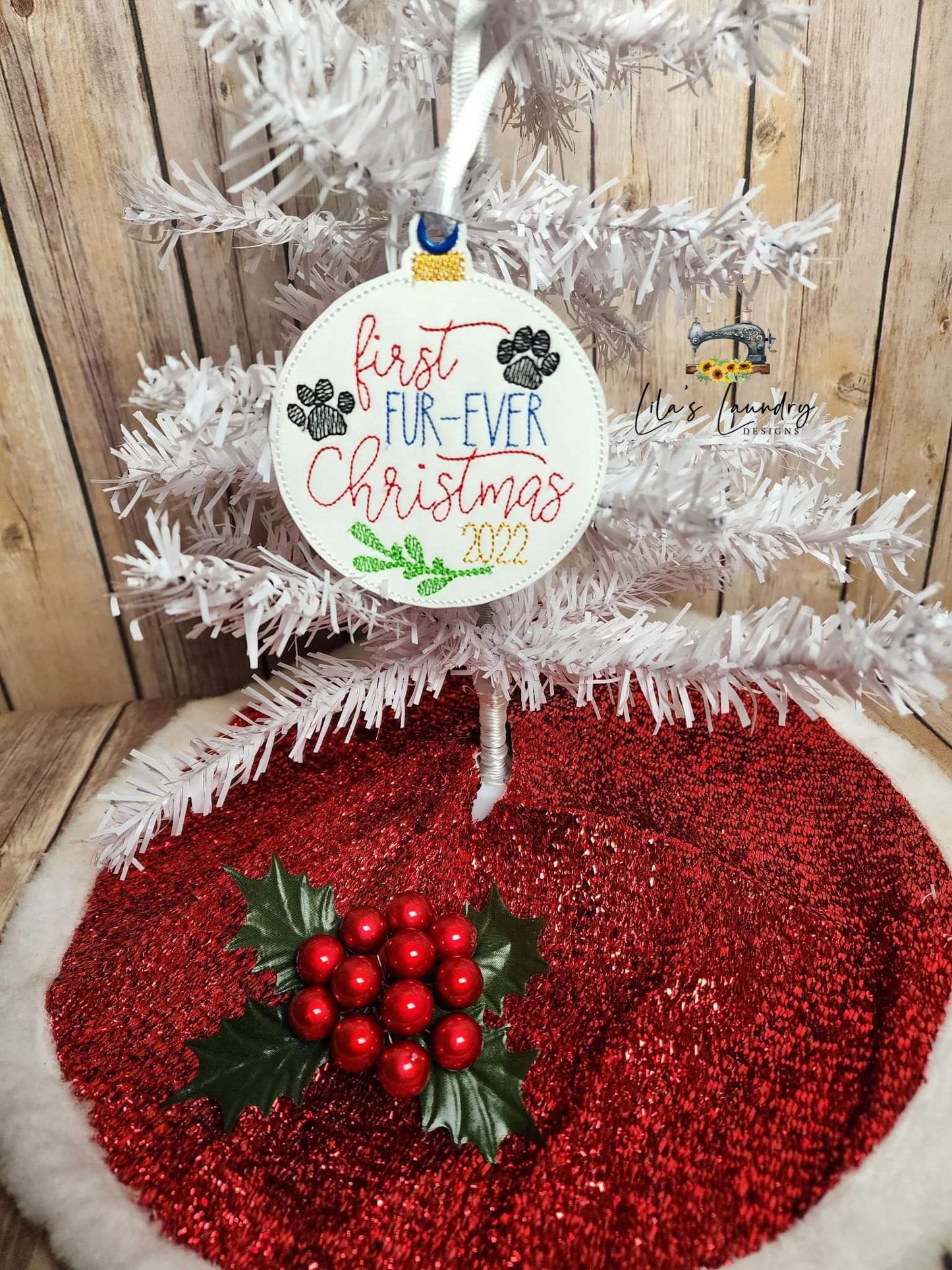 Dog Ornament Set - Digital File - Embroidery Design