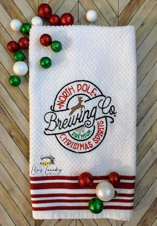 North Pole Brewing Co. - 3 sizes- Digital Embroidery Design