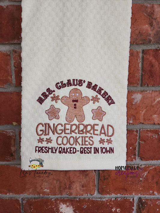 Mrs. Claus' Bakery - 3 sizes- Digital Embroidery Design