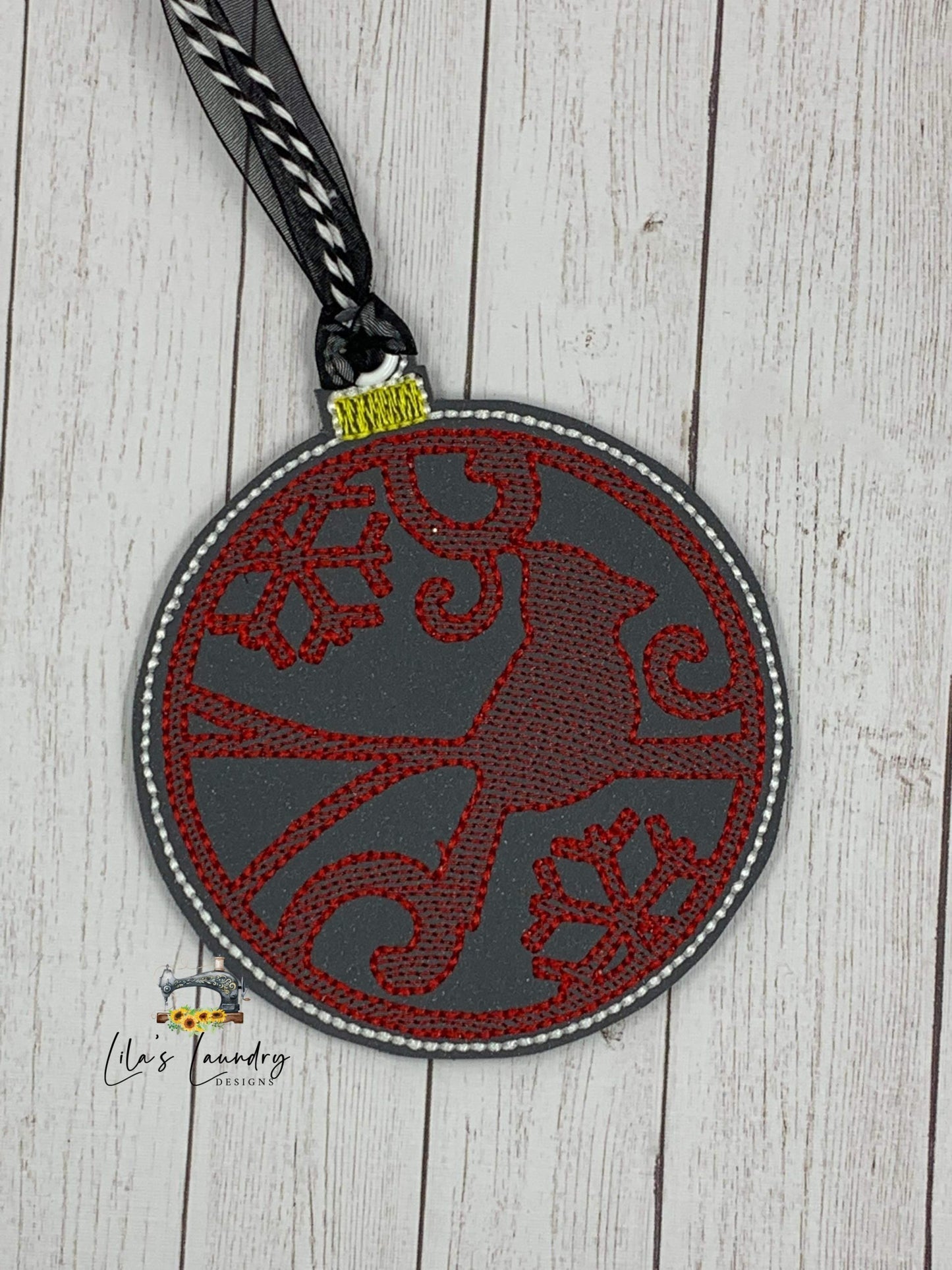 Silhouette Animal Ornament Set - Digital Embroidery Design