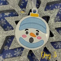Snowmoji Ornament Bundle Of 10 - Digital File - Embroidery Design