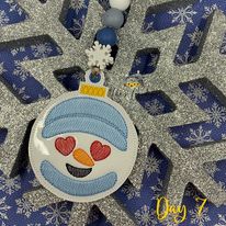 Snowmoji Ornament Bundle Of 10 - Digital File - Embroidery Design