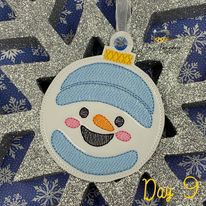 Snowmoji Ornament Bundle Of 10 - Digital File - Embroidery Design