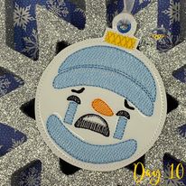Snowmoji Ornament Bundle Of 10 - Digital File - Embroidery Design