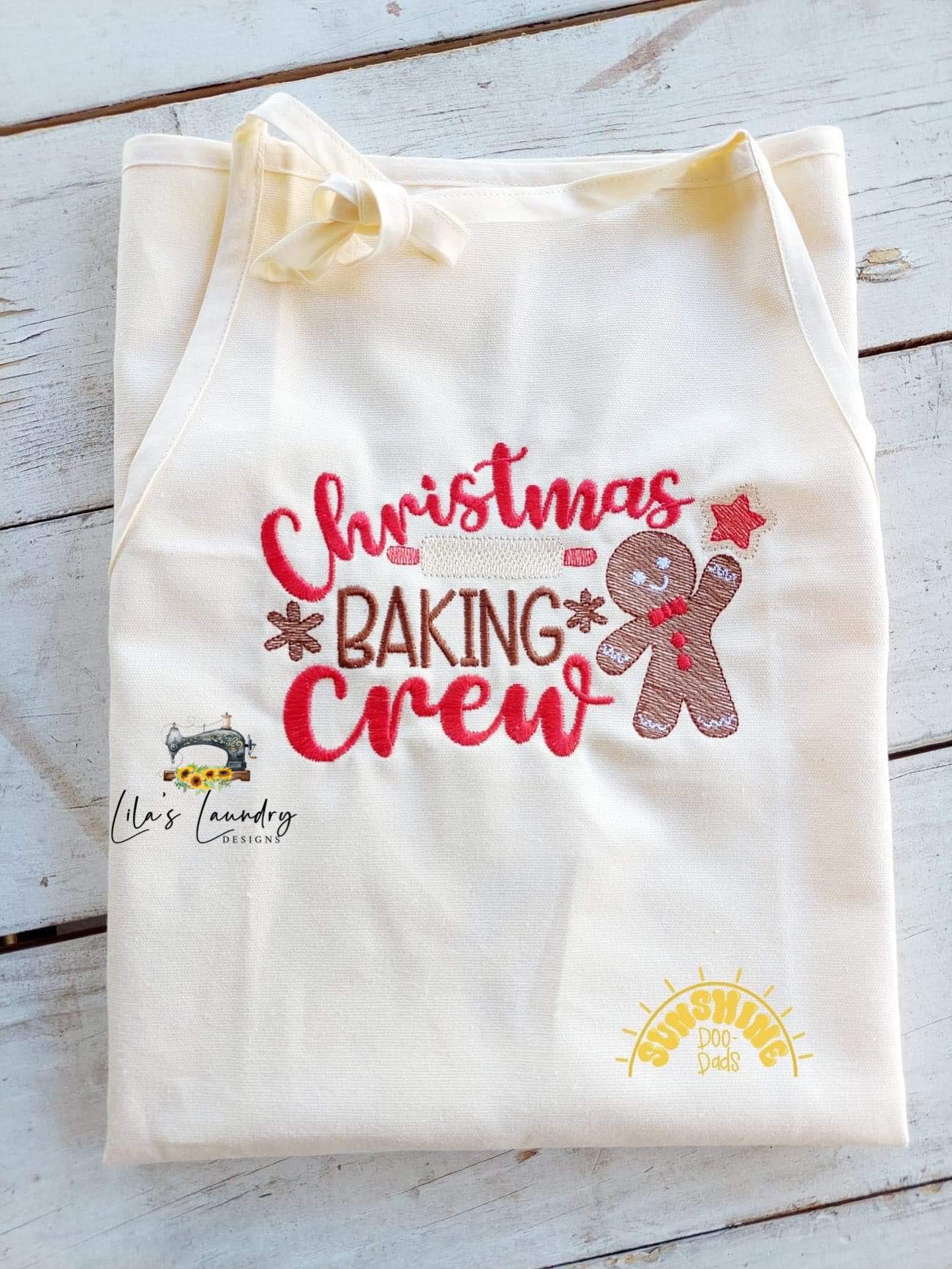 Christmas Baking Crew - 3 sizes- Digital Embroidery Design