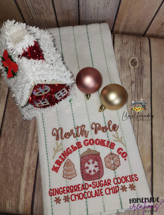 Kringle Cookie Co. - 3 sizes- Digital Embroidery Design