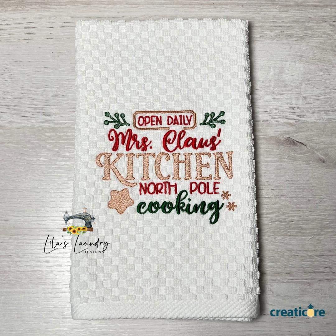 Mrs. Claus' Kitchen - 3 sizes- Digital Embroidery Design