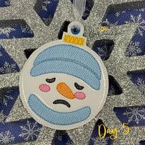 Snowmoji Ornament Bundle Of 10 - Digital File - Embroidery Design