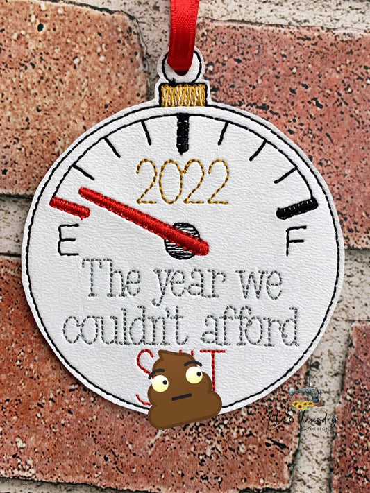 Afford Sh!t Ornament - Digital Embroidery Design