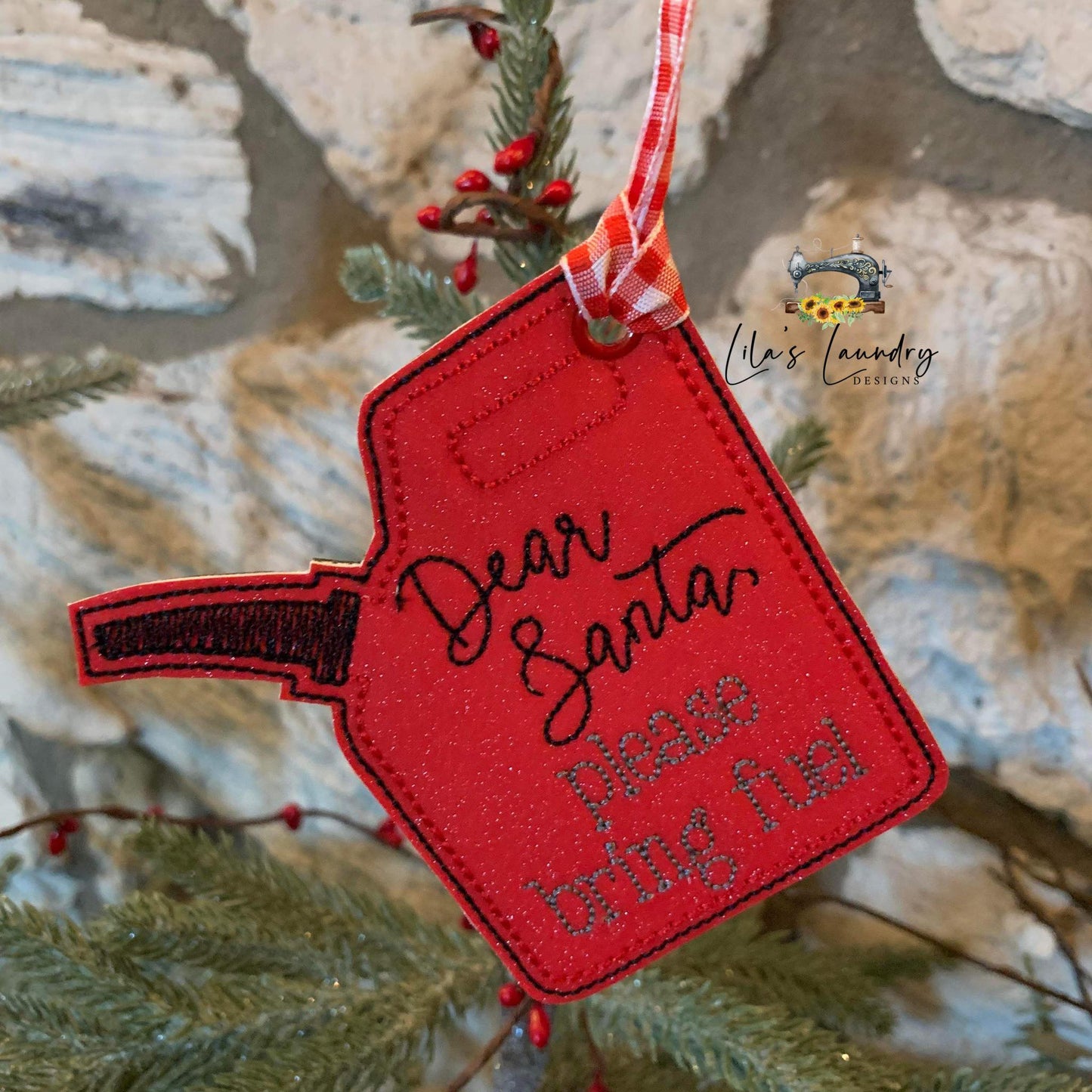 Please Bring Fuel Ornament - Digital Embroidery Design