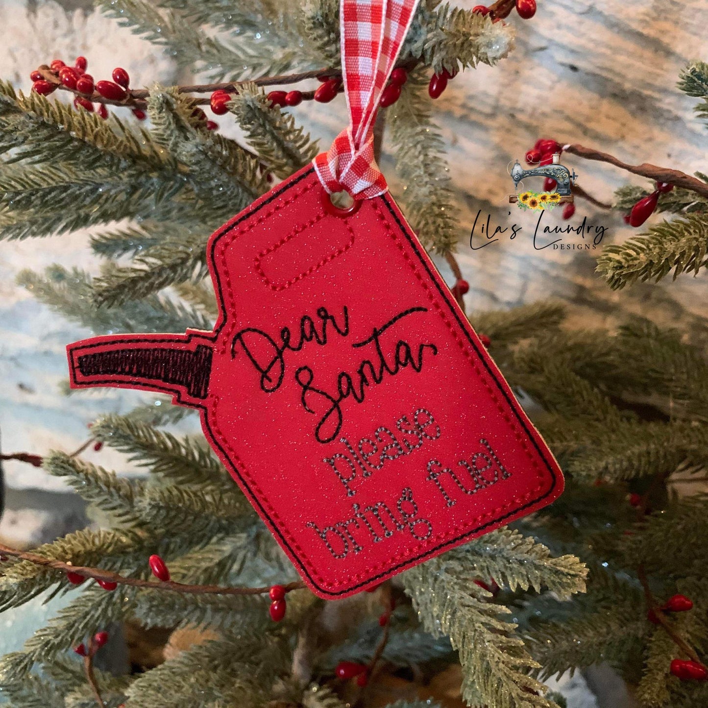 Please Bring Fuel Ornament - Digital Embroidery Design