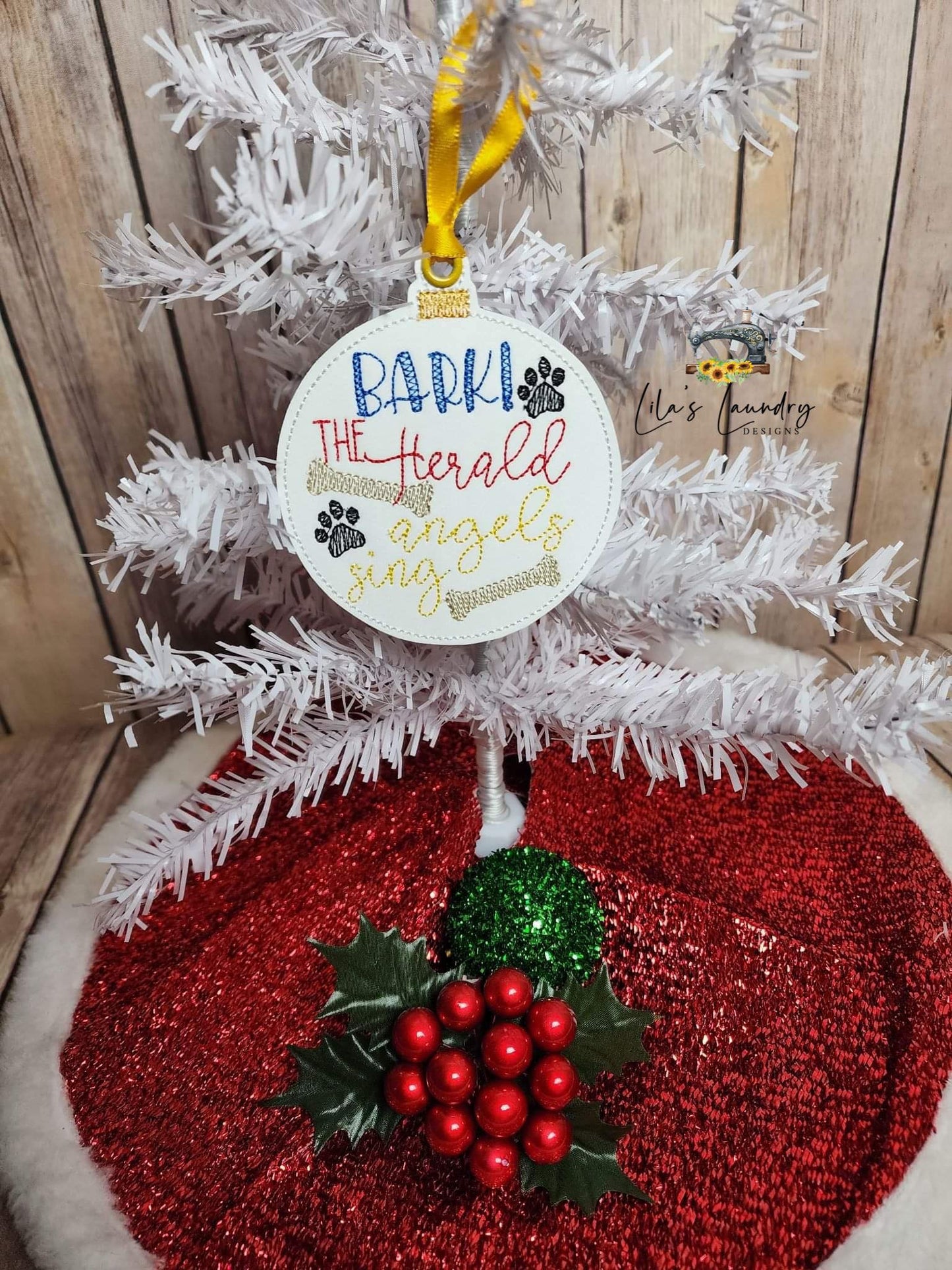 Dog Ornament Set - Digital File - Embroidery Design