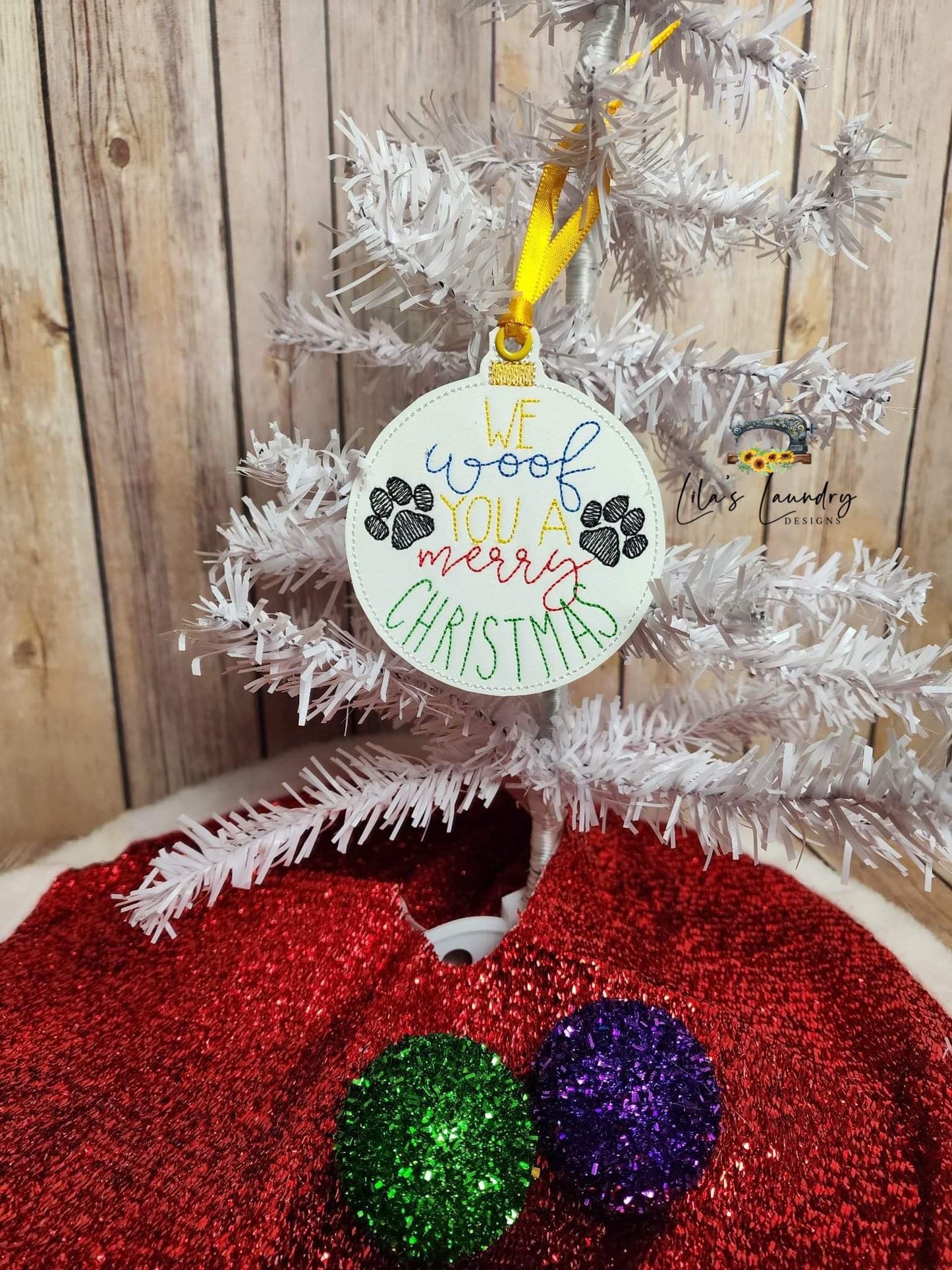 Dog Ornament Set - Digital File - Embroidery Design