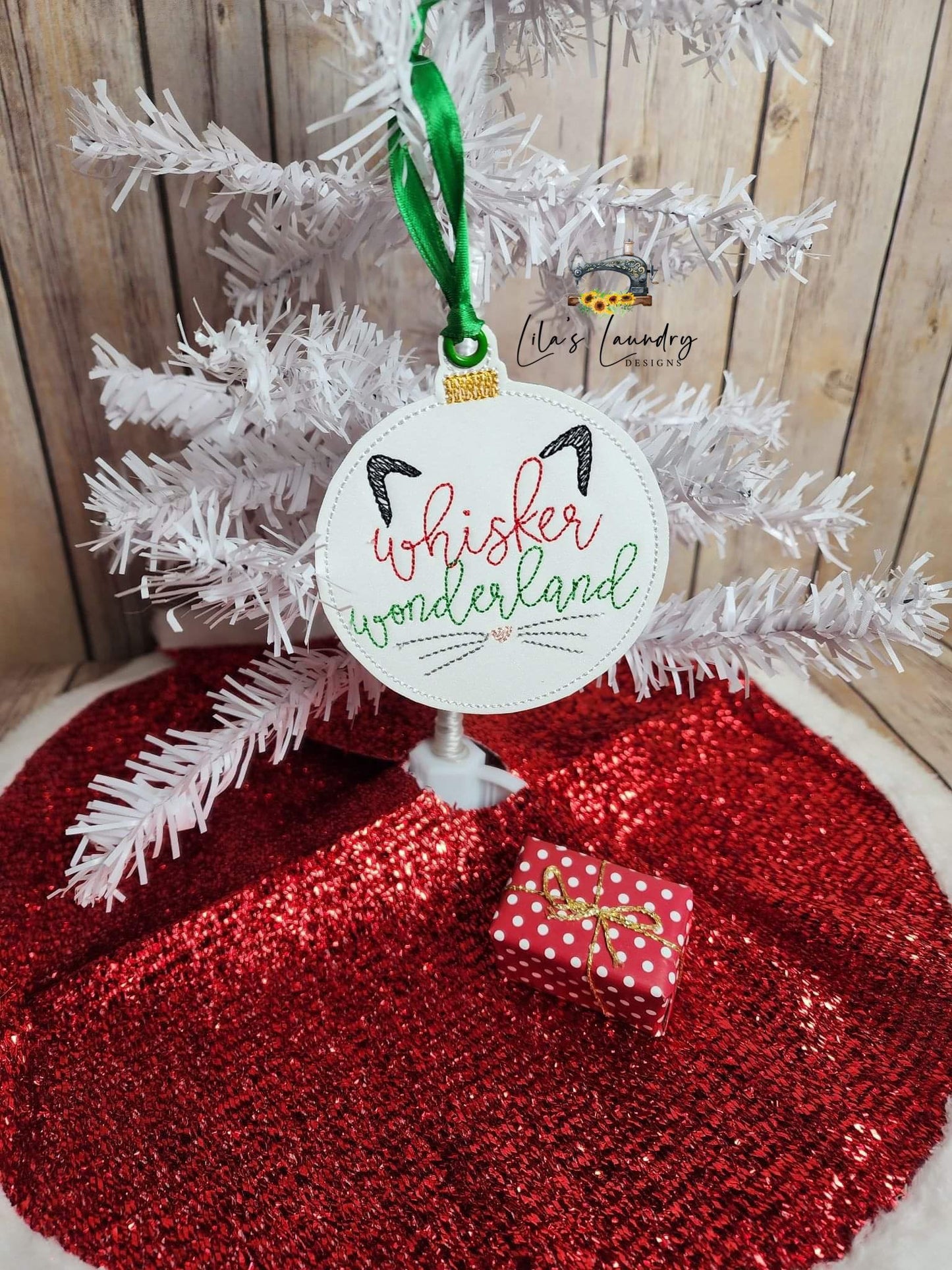 Cat Ornament Set - Digital File - Embroidery Design