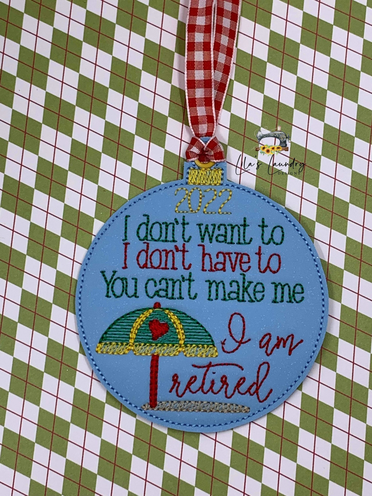 Retired 2022 Ornament - Digital File - Embroidery Design