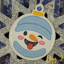 Snowmoji Ornament Bundle Of 10 - Digital File - Embroidery Design