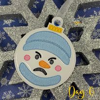 Snowmoji Ornament Bundle Of 10 - Digital File - Embroidery Design