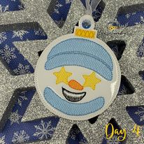 Snowmoji Ornament Bundle Of 10 - Digital File - Embroidery Design