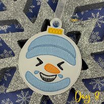 Snowmoji Ornament Bundle Of 10 - Digital File - Embroidery Design