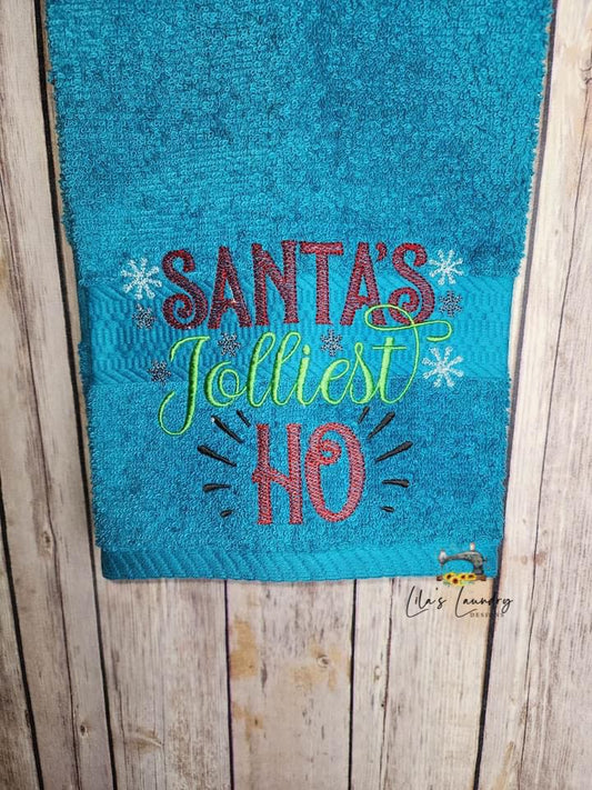 Jolliest Ho - 3 sizes- Digital Embroidery Design