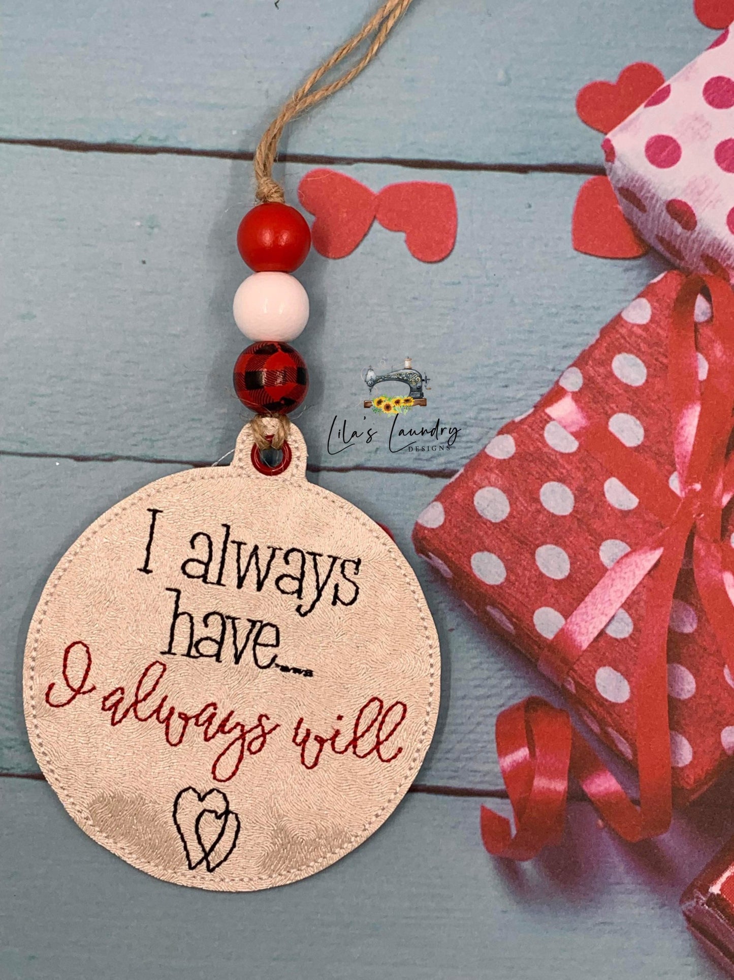 Valentine Ornament Set of 6 Designs - Digital File - Embroidery Design