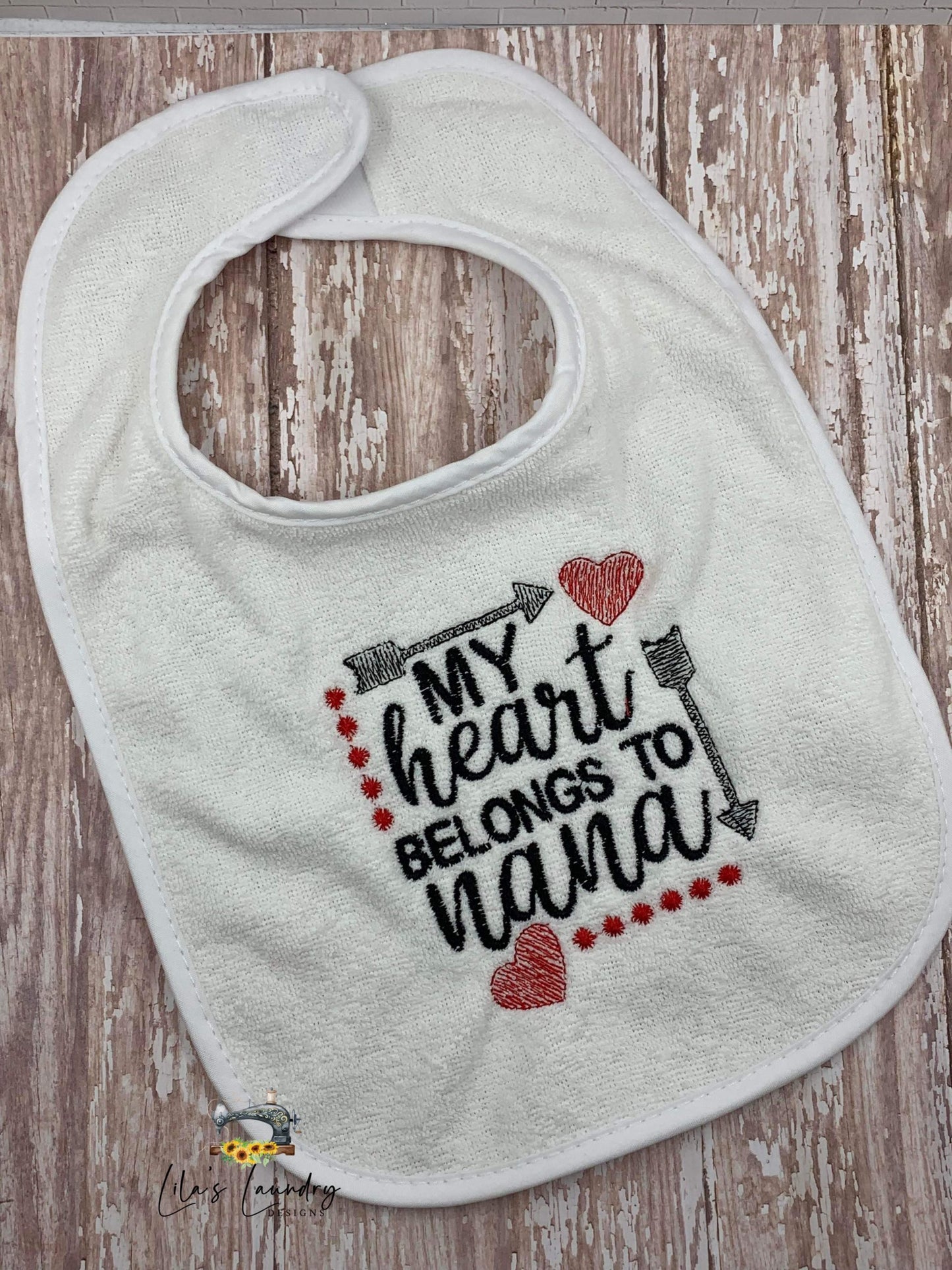 Heart Belongs to Nana - 4 sizes- Digital Embroidery Design