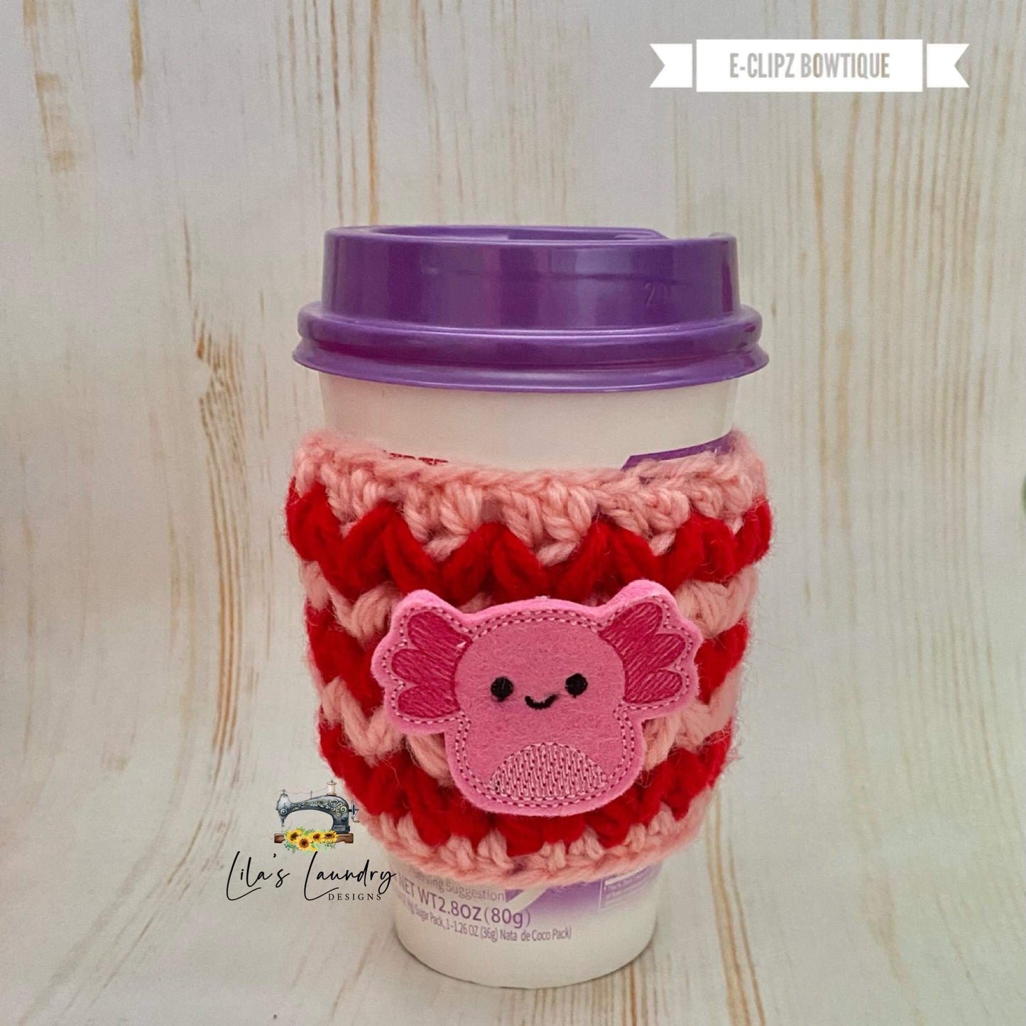 Axolotl Squish Squad 2 inch Feltie - Digital Embroidery Design