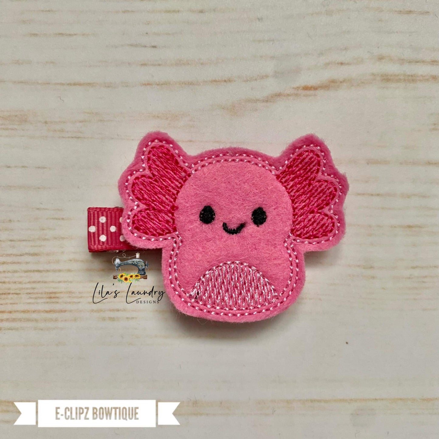Axolotl Squish Squad 2 inch Feltie - Digital Embroidery Design