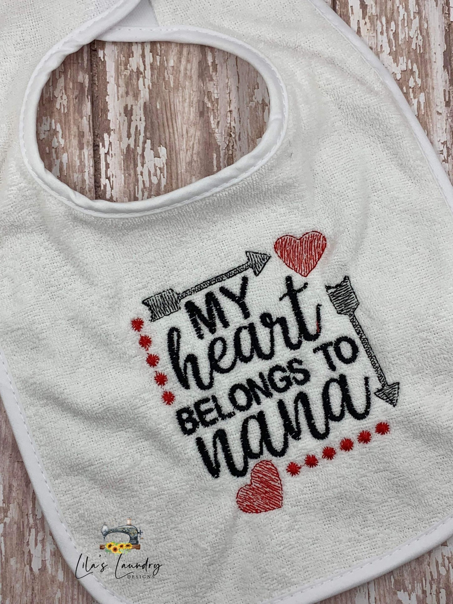 Heart Belongs to Nana - 4 sizes- Digital Embroidery Design