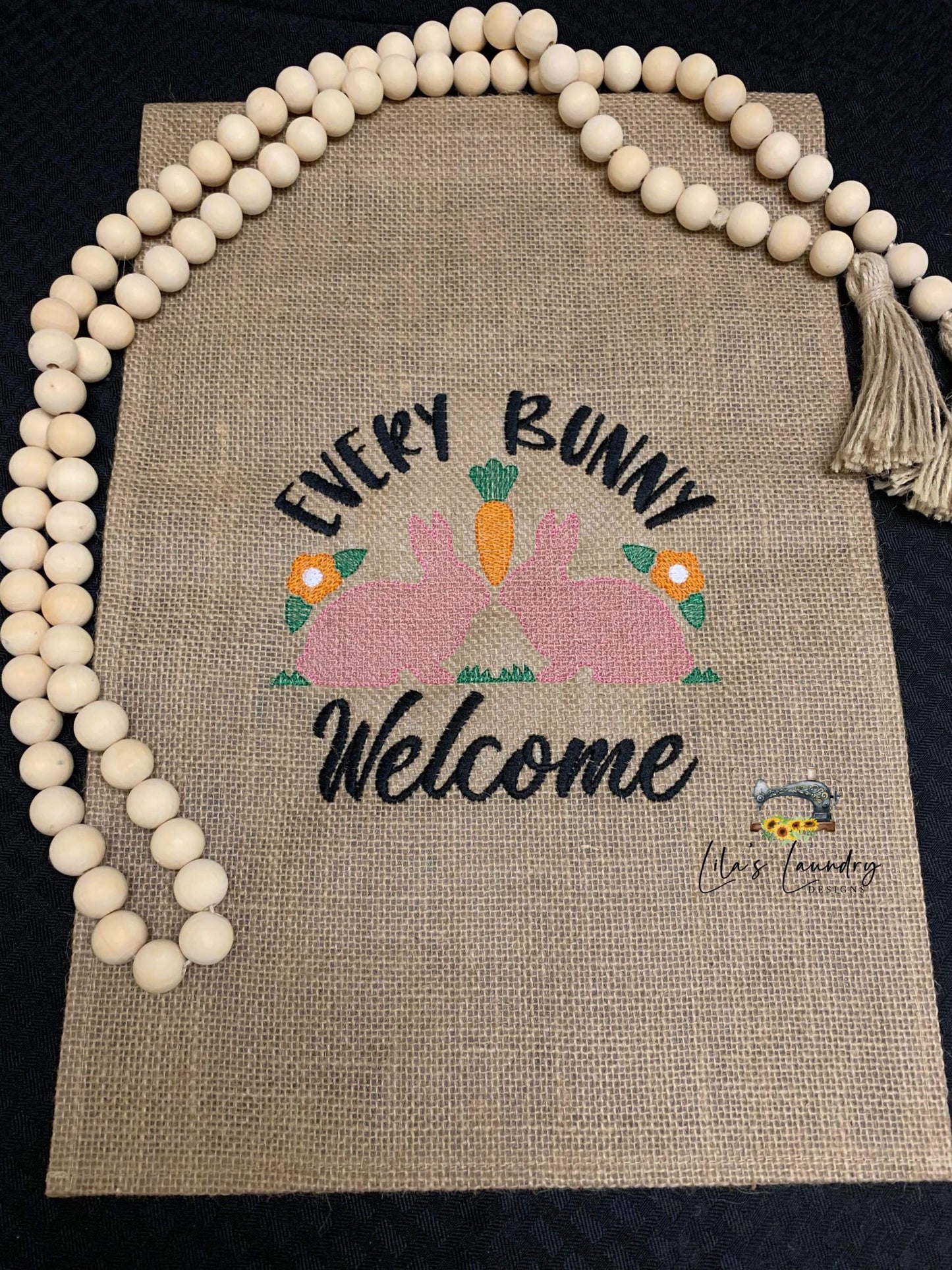 Every Bunny Welcome Sketch - 3 sizes- Digital Embroidery Design