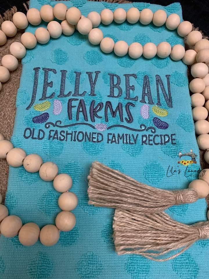 Jelly Bean Farms Sketch - 3 sizes- Digital Embroidery Design