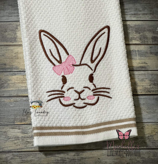 Bunny Duo - 3 sizes- Digital Embroidery Design