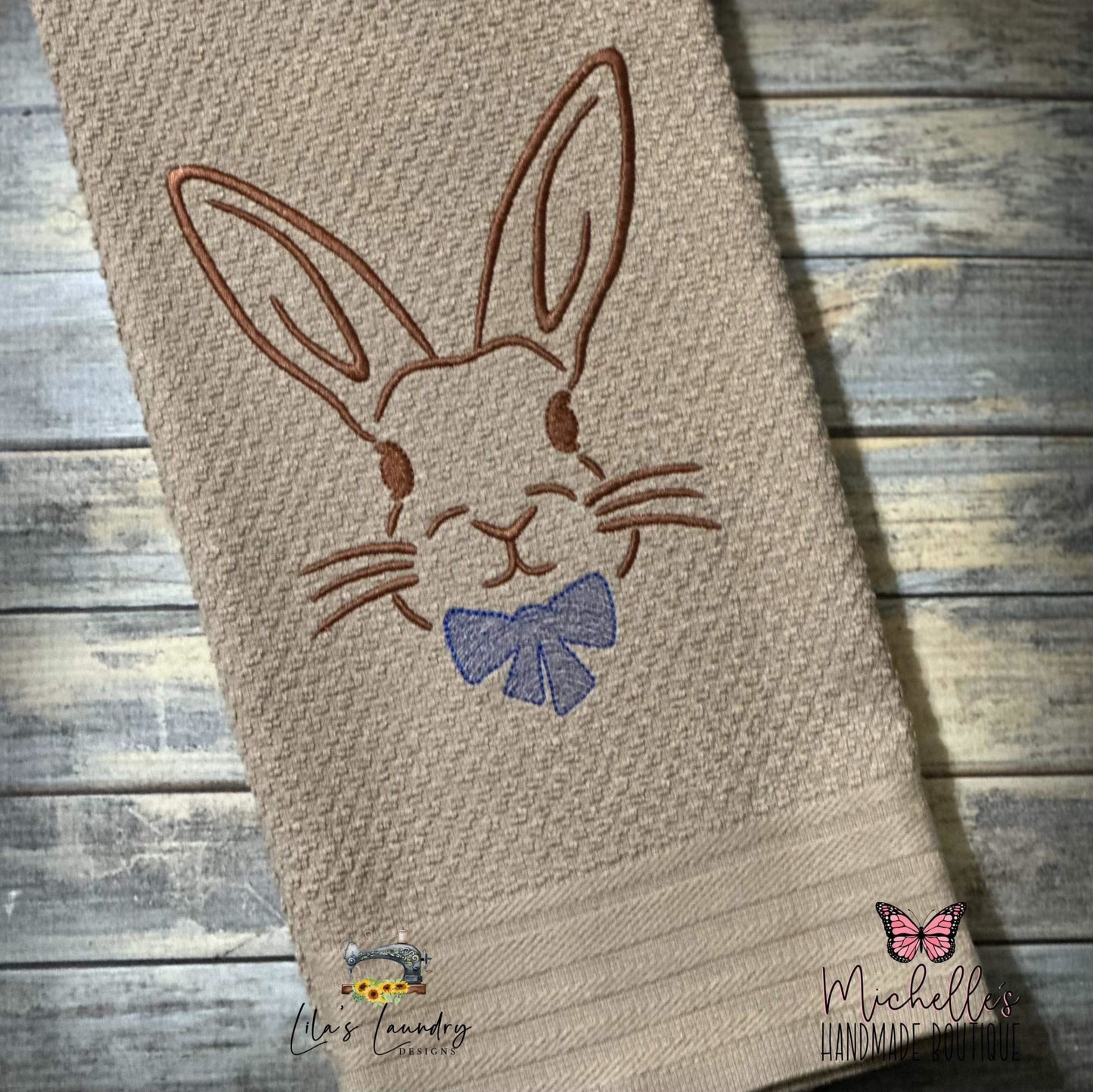Bunny Duo - 3 sizes- Digital Embroidery Design