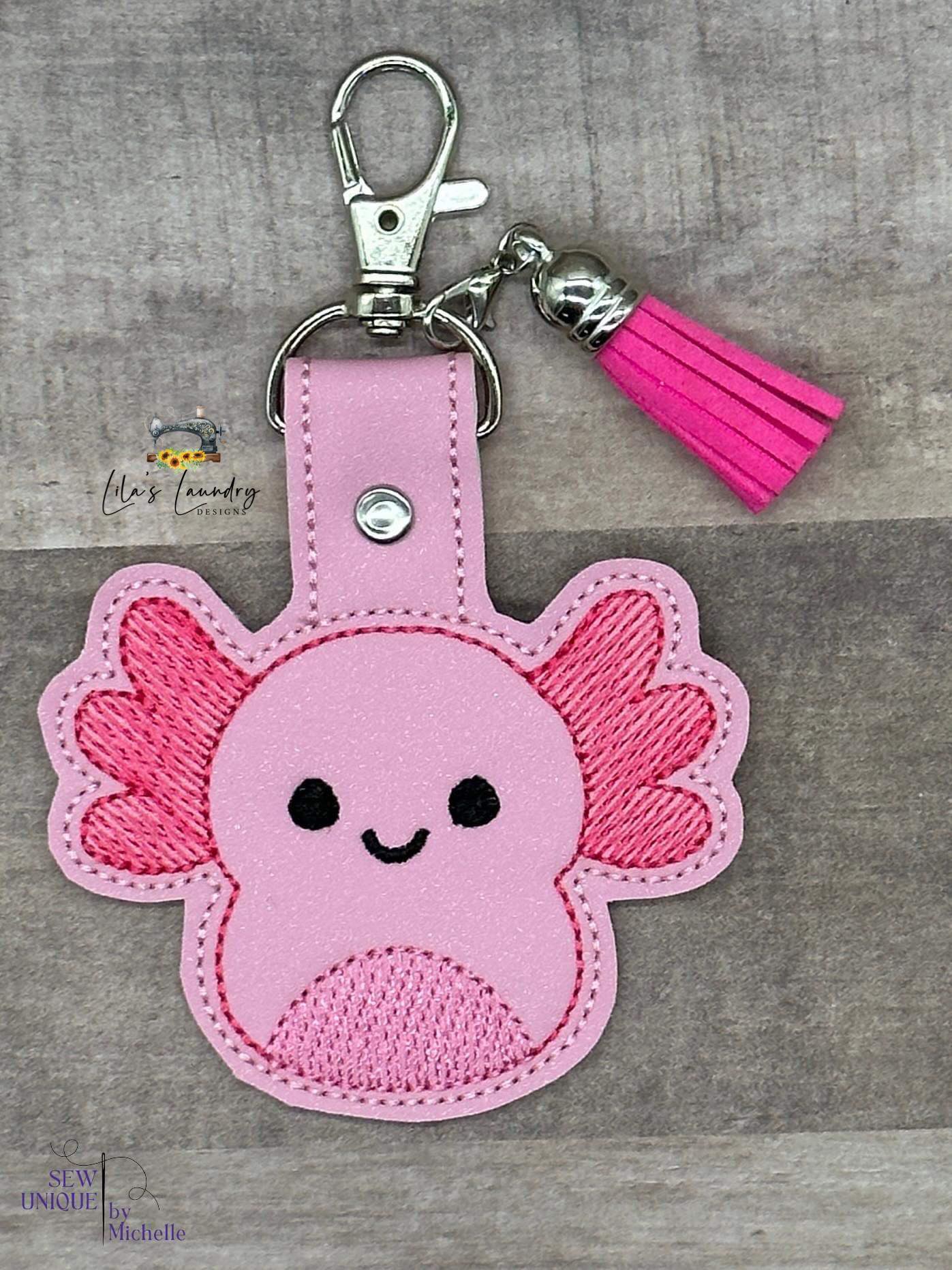 Axolotl Squish Squad Fobs - DIGITAL Embroidery DESIGN