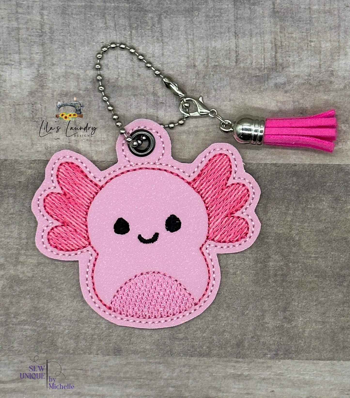 Axolotl Squish Squad Fobs - DIGITAL Embroidery DESIGN