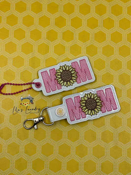 Mom Sunflower Fobs - DIGITAL Embroidery DESIGN