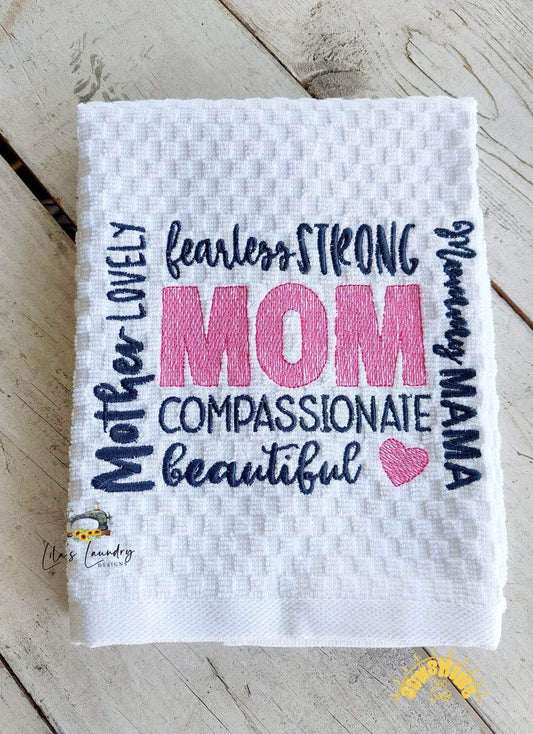 Mom Sketch - 3 sizes- Digital Embroidery Design